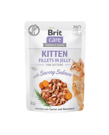 Brit Care Cat Fillets In Jelly Kitten Savory Salmon 85g