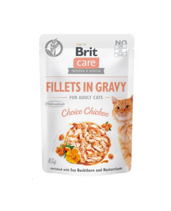 Brit Care Cat Fillets In Gravy Choice Chicken 85g