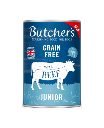 Butcher's Original Junior kawałki z wołowiną w galaretce 400g
