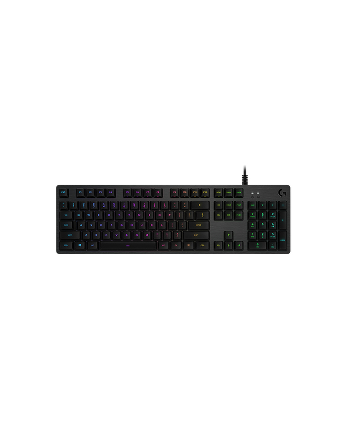 LOGITECH G512 CARBON LIGHTSYNC RGB Mechanical Gaming Keyboard with GX Brown switches - CARBON - (D-(wersja europejska)) - CENTRAL główny