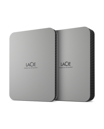 LACIE Mobile Drive HDD USB-C 2TB 2.5inch Moon Silver with USB-C cable