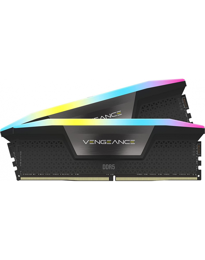 CORSAIR VENGEANCE RGB 32GB 2x16GB DDR5 5200MHz DIMM Unbuffered 40-40-40-77 XMP 3.0 Black Heatspreader RGB LED 1.25V główny