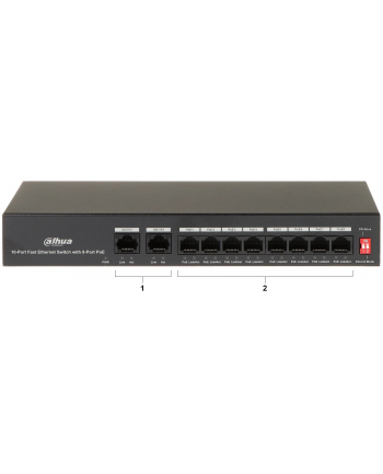 Switch PoE DAHUA PFS3010-8ET-65