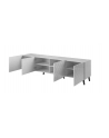 cama meble Szafka RTV ABETO 200x42x52 biały/biały połysk - nr 2