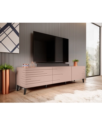 cama meble Szafka RTV NOVA 186x40x48 róż mat nr 1