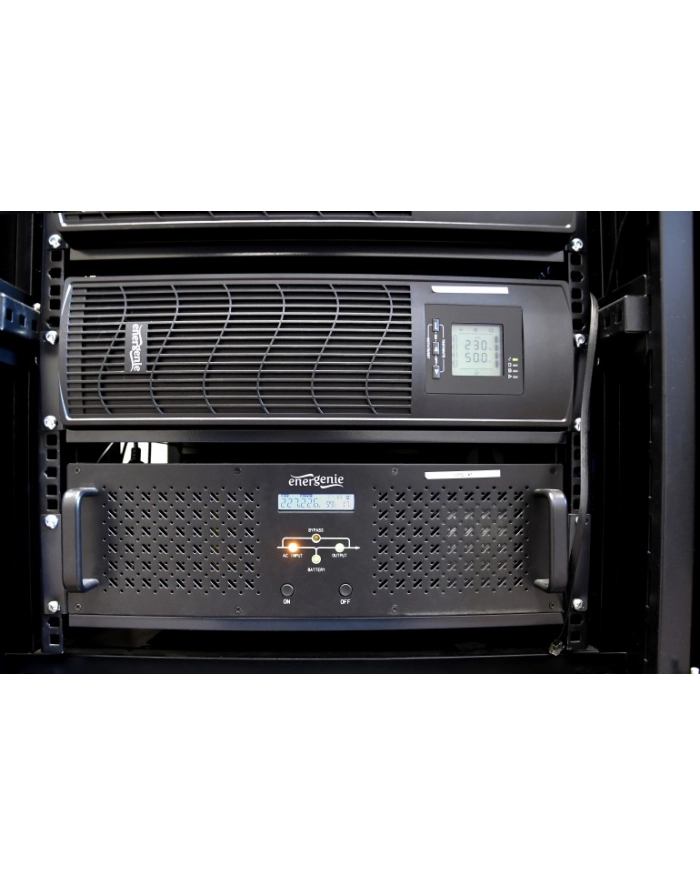 GEMBIRD UPS-RACK-2000 UPS Rack 19inch 3.4U 2000VA 2xIEC 2x Schuko USB LCD główny