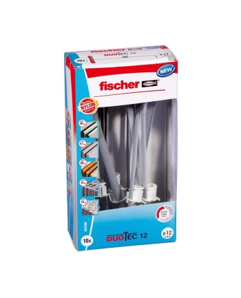 fischer toggle dowel DUOTEC 12 LD (light grey/red, 10 pieces) nr 2