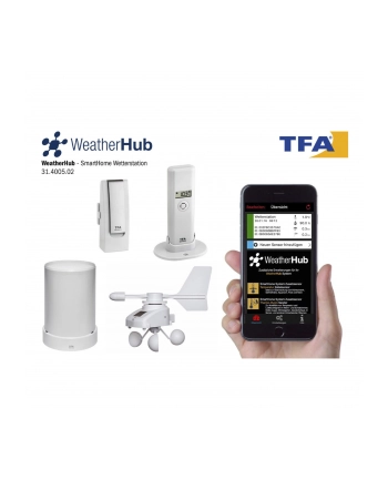 TFA weather station set with climate, rain ' wind transmitter nr 2