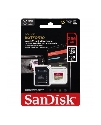 SANDISK EXTREME microSDXC 256 GB 190/130 MB/s A2