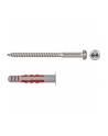 fischer dowel DuoSeal 6x38 S PH TX A2 (light grey/red, 50 pieces, with stainless screws) - nr 3