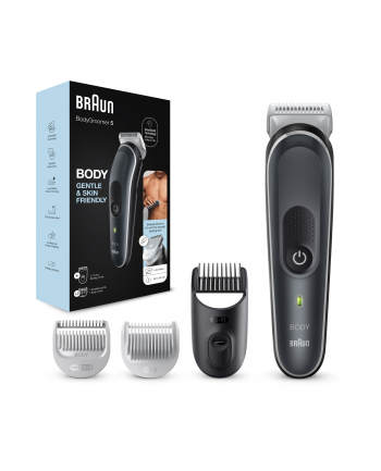 Braun BodyGroomer 5 BG5340, hair trimmer (Kolor: CZARNY/Kolor: BIAŁY)