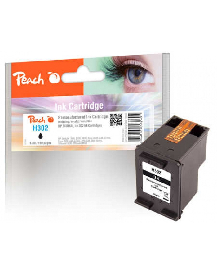 Peach ink Kolor: CZARNY PI300-649 (compatible with HP 302, F6U66A) główny