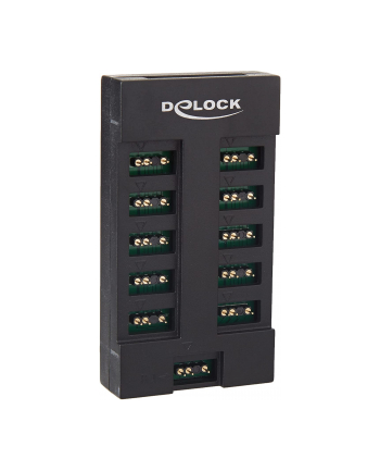 DeLOCK RGB Hub for ARGB LEDs with 10 ports (Kolor: CZARNY)