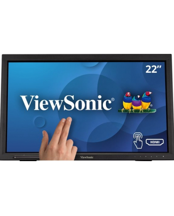 VIEWSONIC TD2223 ekran dotykowy 54,6 cm (21.5') 1920 x 1080 px Multi-touch Przeznaczony dla wielu użytkowników Czarny