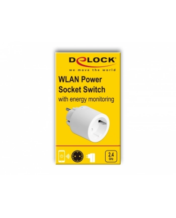 DeLOCK WLAN socket MQTT, switch socket (Kolor: BIAŁY, with energy monitoring) nr 1