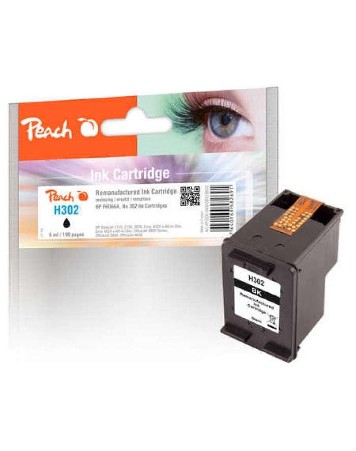 Peach ink Kolor: CZARNY PI300-649 (compatible with HP 302, F6U66A) główny