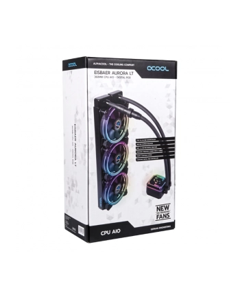 Alphacool Eisbaer LT360 Aurora HPE CPU AIO 360mm, water cooling (Kolor: CZARNY)