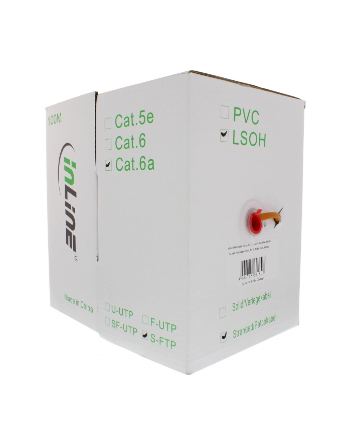 INLINE    100M CAT6A S / FTP (S-STP) ORANGE NETWORK CABLE  (76899O) główny