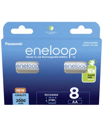 Eneloop 8X Akumulatorki Panasonic R6 Aa 8Bl Japan (Bk3Mcde8Be) nr 1
