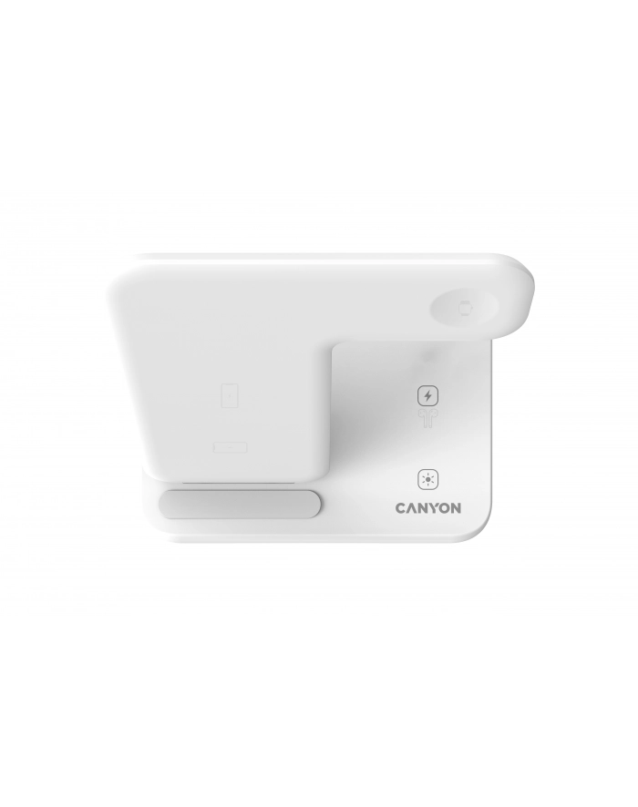 Bezprzewodowa ładowarka Canyon 3w1 do telefonu Apple Watch Airpods (CNS-WCS303W) Biała główny