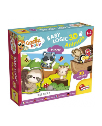 lisciani giochi Caczerwonyina Baby Logic 3D zwierzęta 92536 LISCIANI