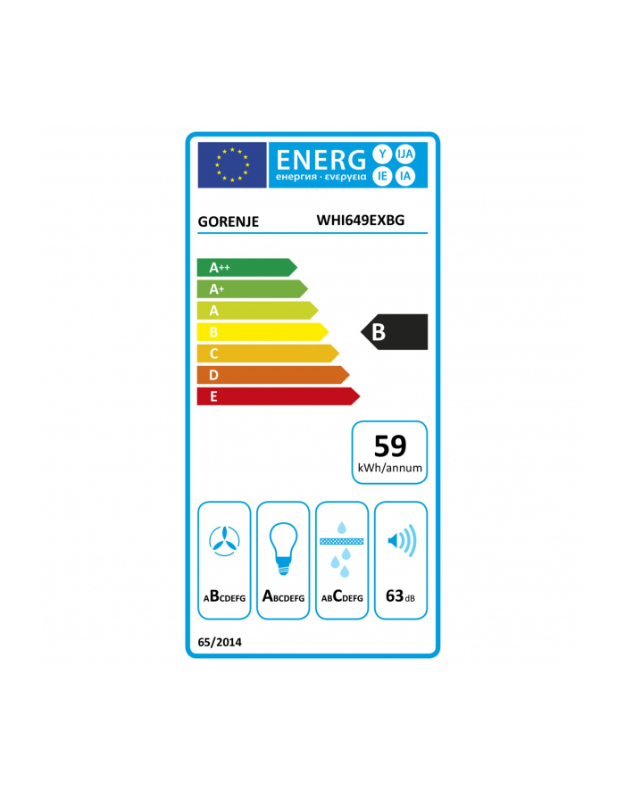 gorenje Okap WHI649EXBG główny