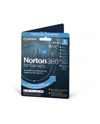 NortonLifeLock 21426425 Norton 360 for Gamers Holenderski Licencja podstawowa 1 x licencja 1 lat(a)