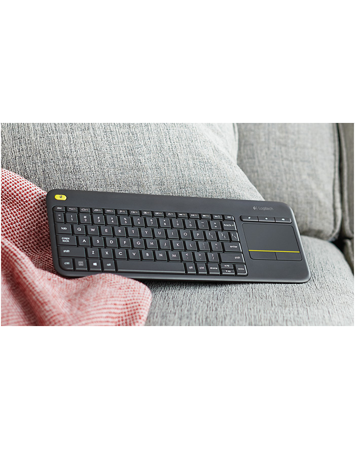 Logitech 920-007157 Wireless Touch Keyboard K400 Plus klawiatura RF Wireless QWERTZ Węgierski Czarny główny