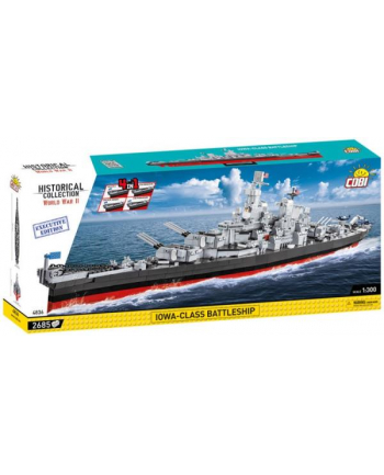 COBI 4836 Historical Collection WWII Amerykański pancernik IOWA-CLASS 4w1 EX.ED.