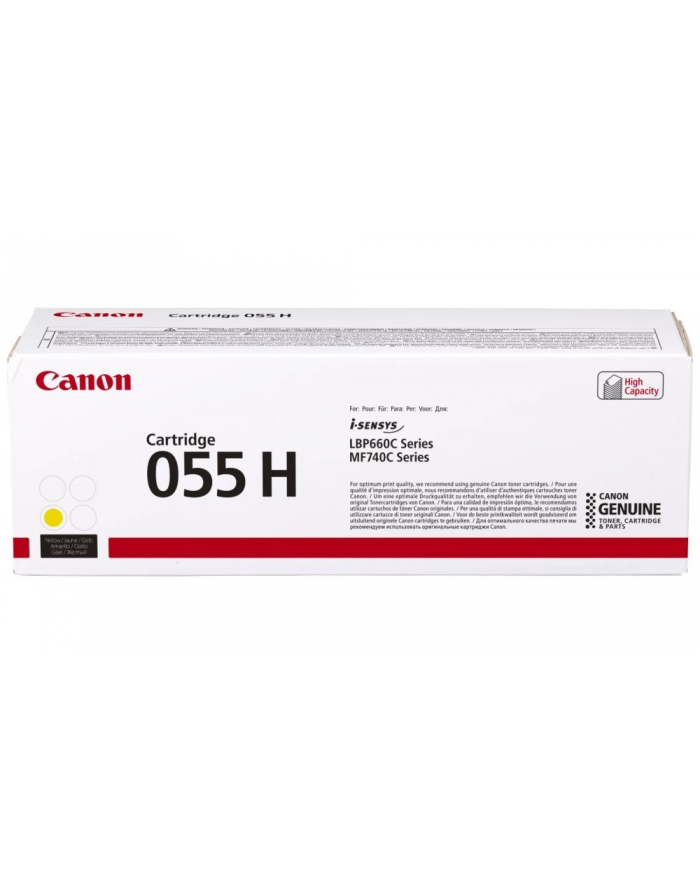 CANON 3017C004 055H kaseta z tonerem 1 szt. Oryginalny Żółty główny