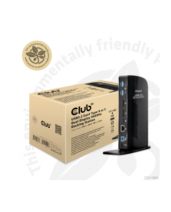 CLUB-3D CSV-1460 USB 3.0 Dual Display 4K60Hz Docking Station