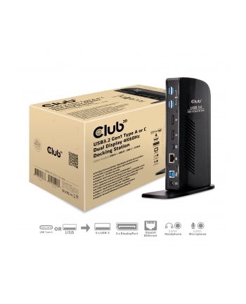 CLUB-3D CSV-1460 USB 3.0 Dual Display 4K60Hz Docking Station
