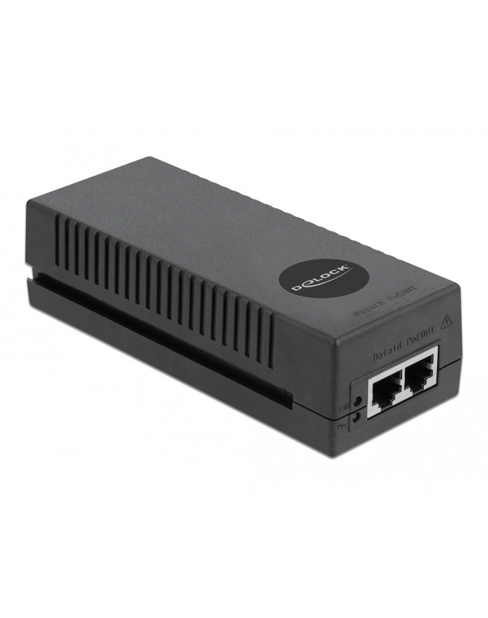 DeLOCK 10 Gigabit PoE+ Injector 802.3at 30 W PoE Injector (Black) główny