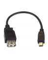 Kabel adapter USB 2.0 DIGITUS HighSpeed OTG Typ miniUSB B/USB A M/Ż czarny 0,2m - nr 2
