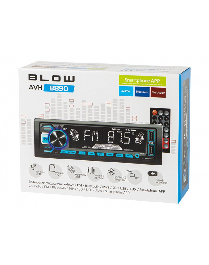 BLOW RADIO AVH-8890 MP3/USB/SD/MMC/BT główny