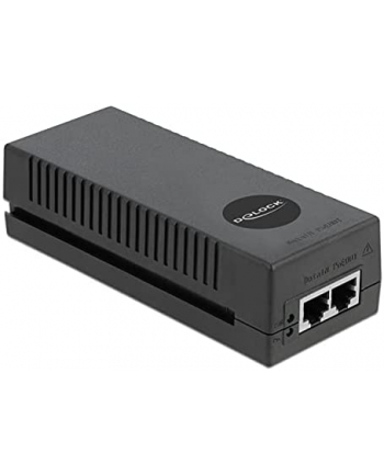 DeLOCK 10 Gigabit PoE+ Injector 802.3at 30 W PoE Injector (Black)