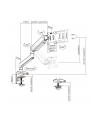 Uchwyt biurkowy do monitora Ergo Office ER-445 uniwersalny, sprężyna gazowa 17''-35'' 15kg, VESA 75x75 / 100x100 - nr 5