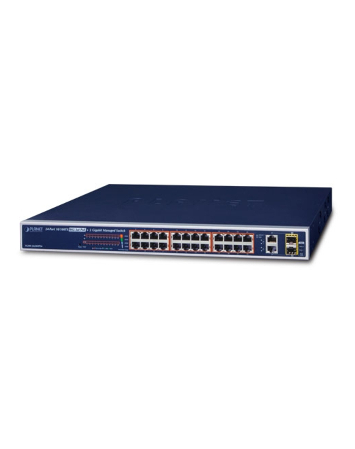 Switch niezarządzalny Planet FGSW-2624HPS4 24-Port PoE 100Mb/s + 2-Port Gigabit TP/SFP Combo główny