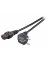 IEC-LOCK Kabel zasilający blokada IEC LOCK 3x1mm2 Schuko kątowy/C13 prosty M/Ż 1,5m czarny - nr 2