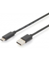 Kabel USB 2.0 DIGITUS HighSpeed Typ USB C/A M/M czarny 3m - nr 2