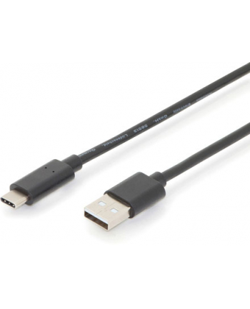 Kabel USB 2.0 DIGITUS HighSpeed Typ USB C/A M/M czarny 3m nr 2