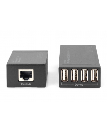 Przedłużacz/Extender HUB 4 port DIGITUS USB 2.0 po skrętce Kat. 5e/7, do 50m