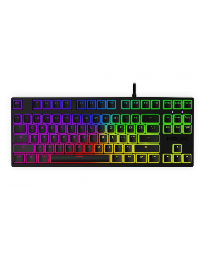 Klawiatura przewodowa Krux Atax PRO RGB Pudding Gateron Yellow czarna główny