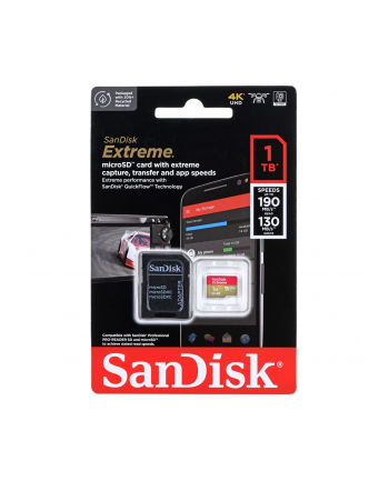 SanDisk microSDXC Extreme 1TB 190/130 MB/s A2 C10 V30 UHS-I U3 (SDSQXAV1T00GN6MA)