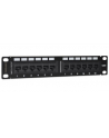 INTELLINET PATCH PANEL, 10'', CAT6, 12-PORT, UTP, 1U, CZARNY (50799) - nr 4