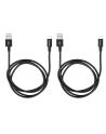 Kabel USB Verbatim USB A  M reversible- USB micro M reversible 1m czarny Verbatim box 48874 2szt 2x100cm - nr 2