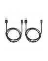 Kabel USB Verbatim USB A  M reversible- USB micro M reversible 1m czarny Verbatim box 48874 2szt 2x100cm - nr 8