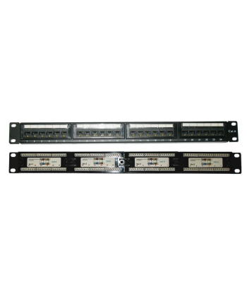 Xtendlan Patch panel LYNX 24port Cat6, UTP, blok 110, czarny (XTL)