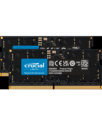 Micron Pamięć 32GB Kit 2x16GB DDR5-4800 SODIMM