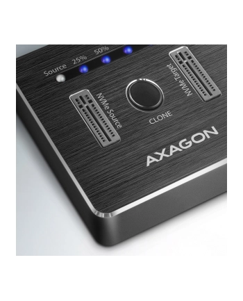 Axagon Stacja dokująca ADSA-M2C NVMe CLONE DUAL SSD Dock Station (ADSAM2C)